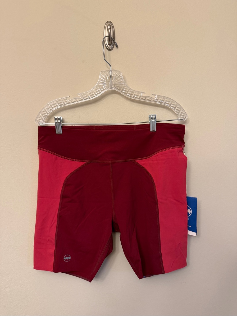 Women's Janji Two-Tone Maroon & Red 7” Groundwork Pace Shorts